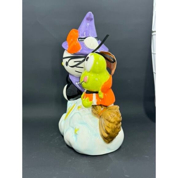 Hello Kitty 2024 Cute on clouds with  Broom And Pet Frog, Orange Bow, Purple Hat - Picture 4 of 9